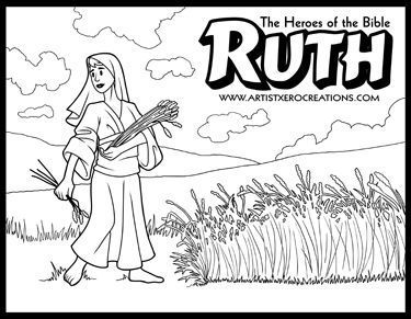 375x291 Bright Idea Ruth And Boaz Coloring Pages Obed
