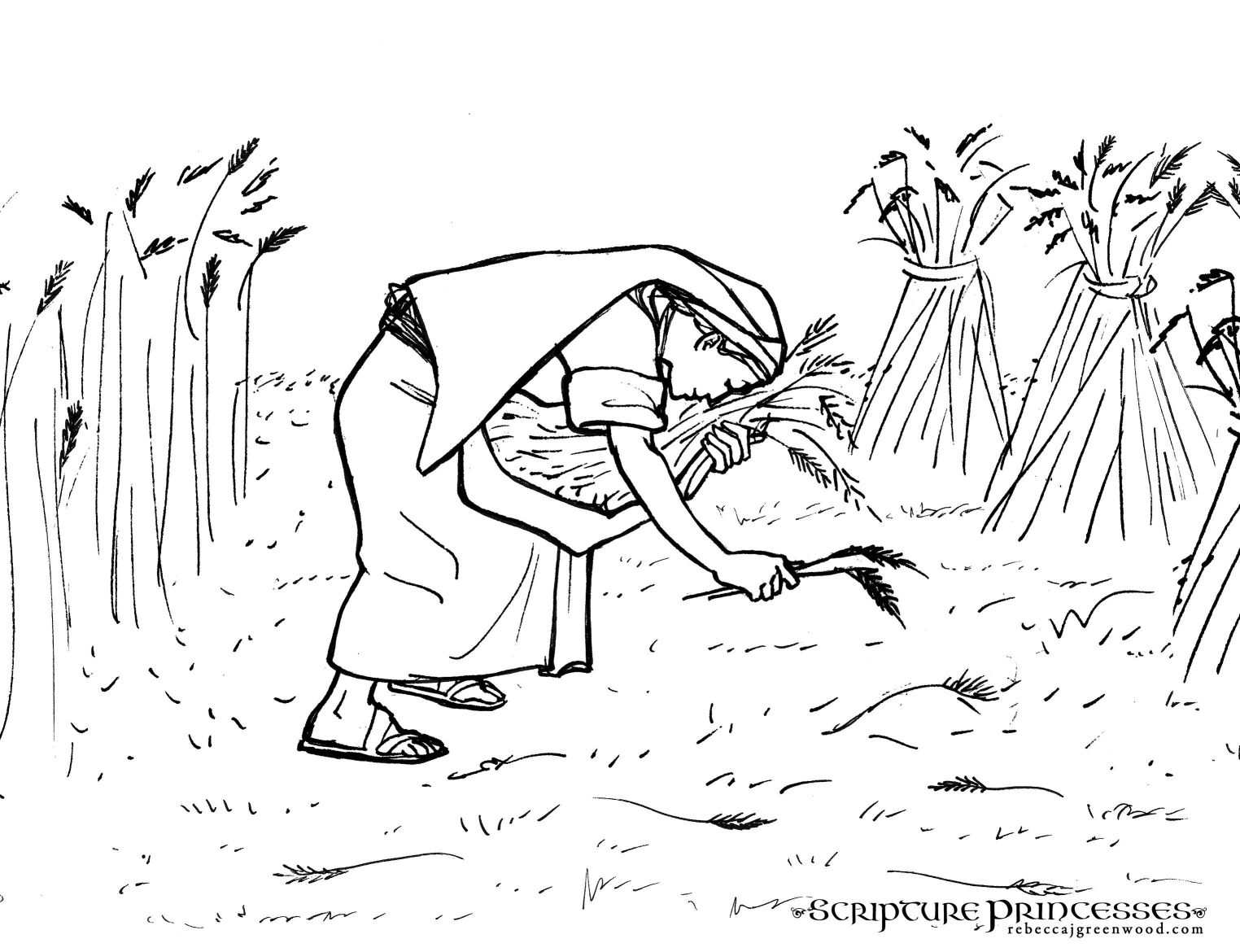 1524x1170 Marvelous Coloring Page Ruth U Rebecca Greenwood Pic Of Bible
