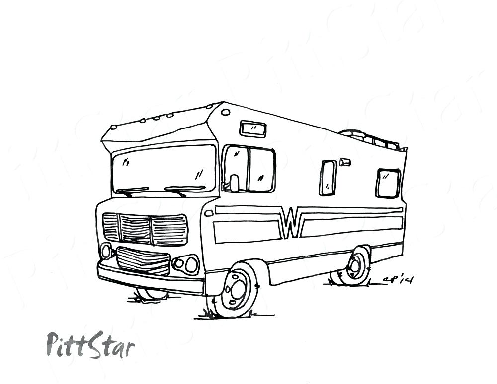 1000x774 Camper Coloring Pages Zoom Printable Camping Colouring Pages