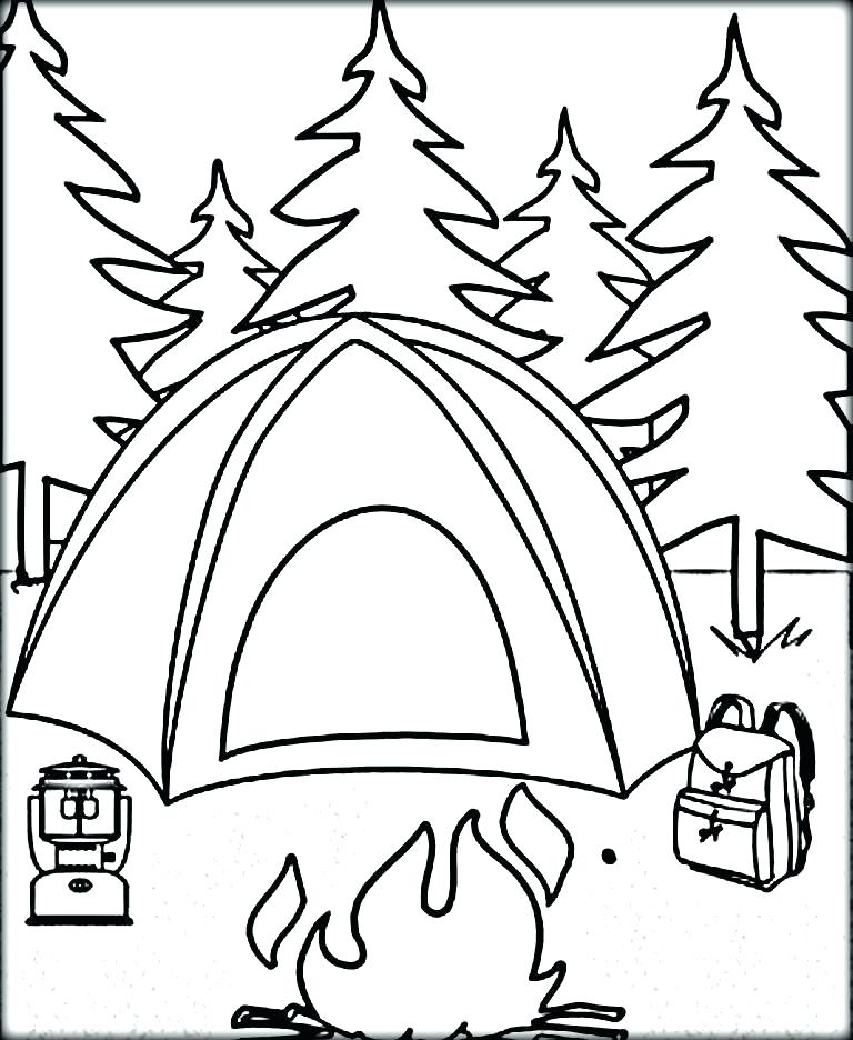 768x936 Camping Coloring Pages Camping Coloring Book Also Water Safety