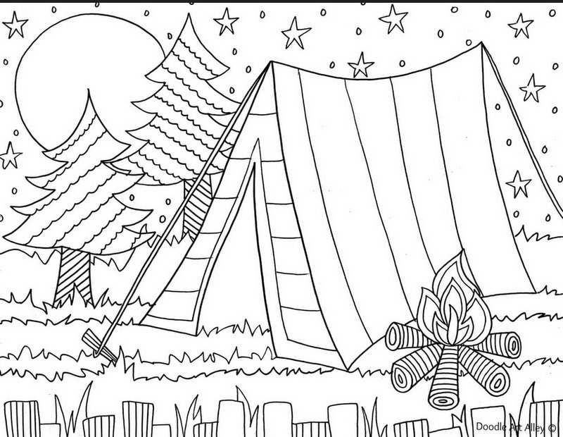 800x620 Summer Coloring Pages