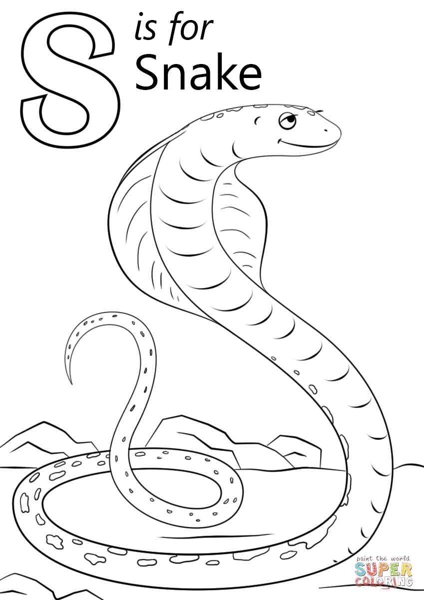 849x1200 Letter S Coloring Page 08 Pages