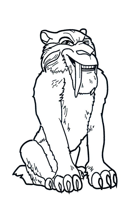 550x793 Saber Tooth Tiger Color Pages Kids Coloring Free Saber Tooth Tiger