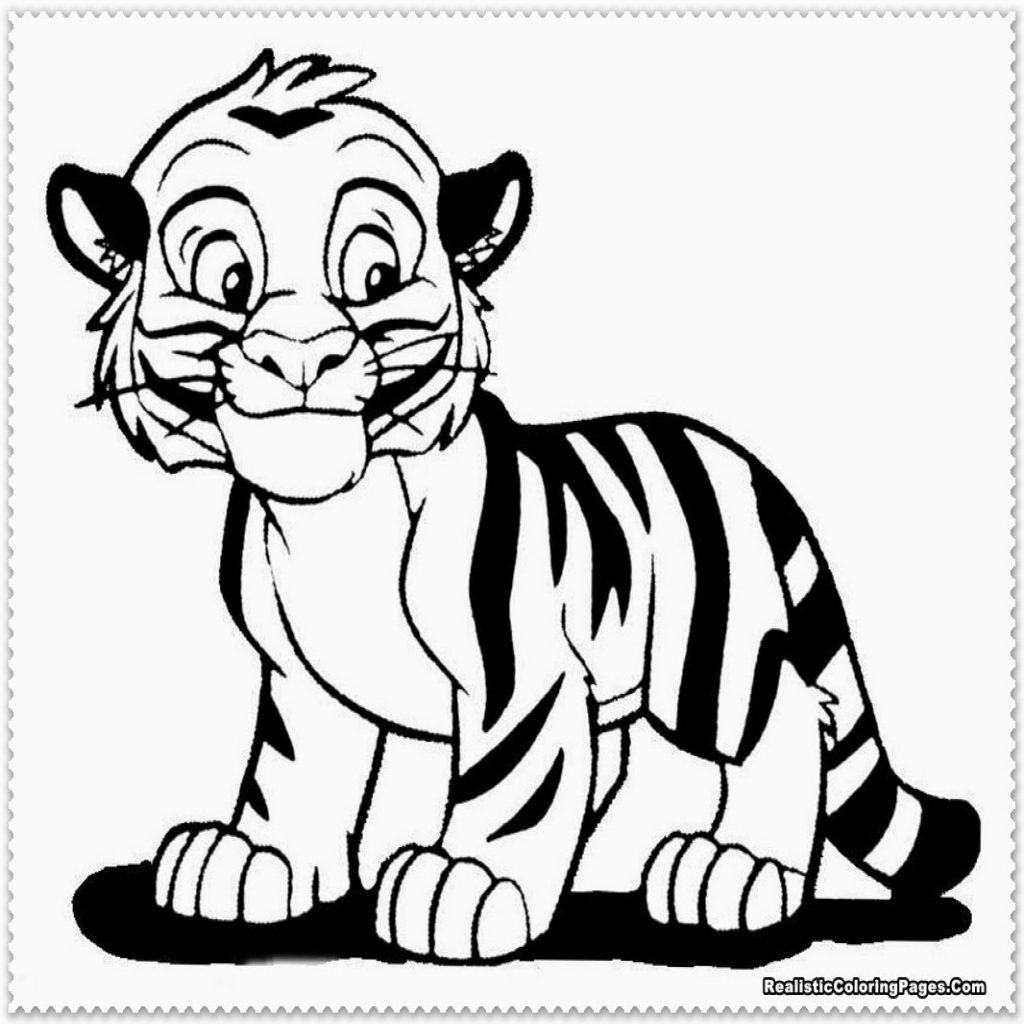 1024x1024 The Most Nice Saber Tooth Tiger Coloring Page