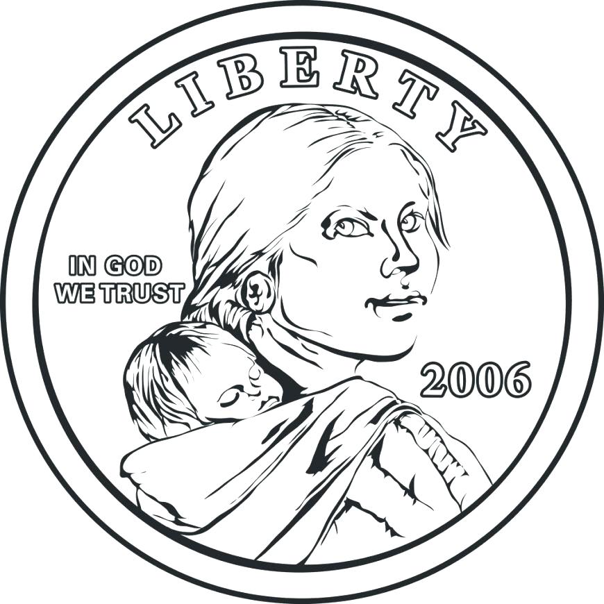 870x870 Sacagawea Coloring Pages