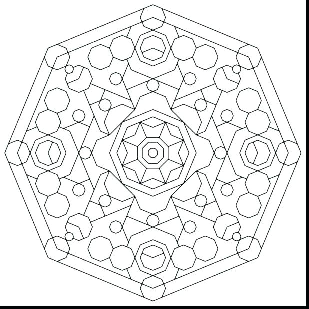 618x618 Geometric Coloring Pages Free Geometric Design Coloring Pages Free