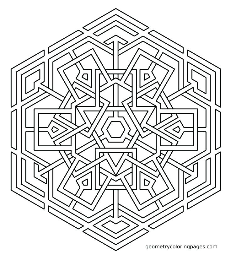 736x828 Geometric Shapes Coloring Pages Geometric Coloring Pages Coloring