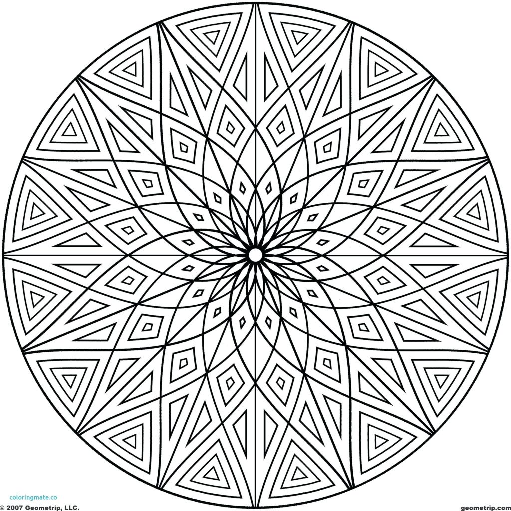 1024x1024 Coloring Pages ~ Geometry Coloring Pages Free Printable For Adults
