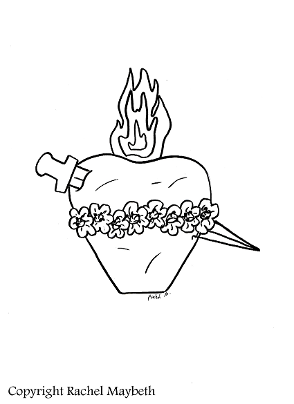 425x585 Rachel Maybeth Sacred Heart Amp Immaculate Heart Free Coloring Pages
