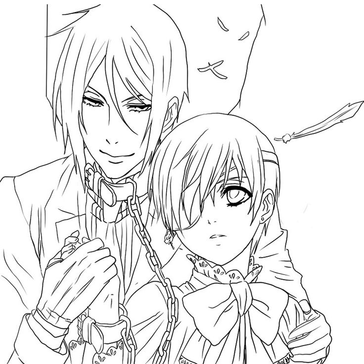 Sad Anime Coloring Pages