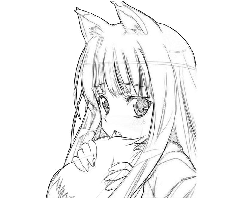 800x667 Ookami To Koushinryou Spice Sad How Coloring
