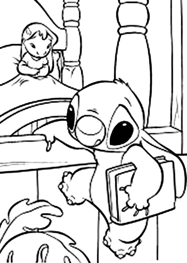 600x840 Stitch Make Lilo Sad In Lilo Amp Stitch Coloring Page