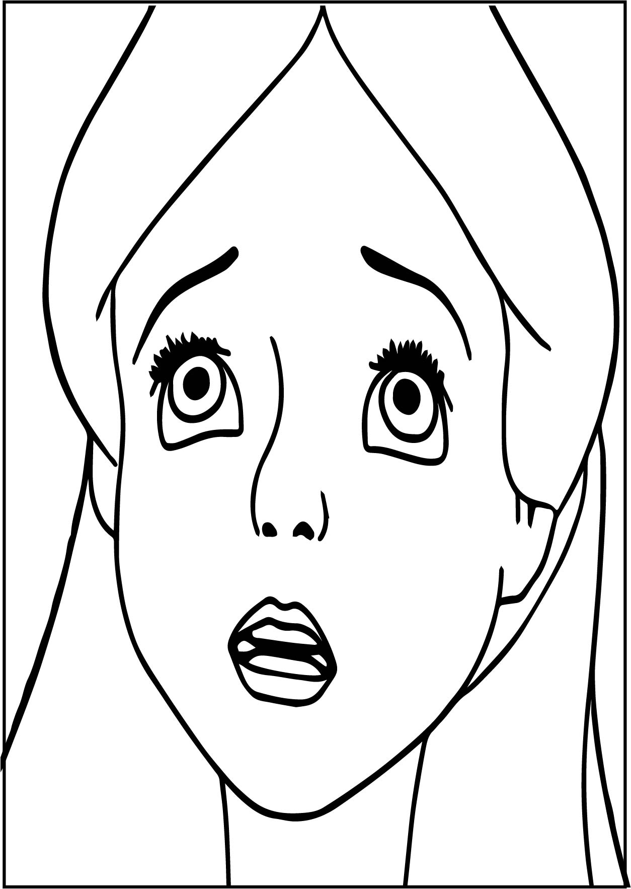 1254x1766 Sad Face Coloring Page Sad Face Coloring Page Alice In