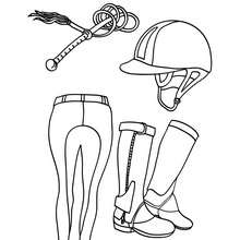 220x220 Kid's Horse Saddle Coloring Pages
