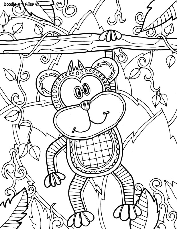 618x800 Safari Animal Coloring Pages