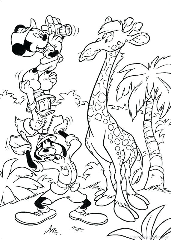 571x800 Safari Para Colorear Mickey Mouse Safari Coloring Pages 6 A Para
