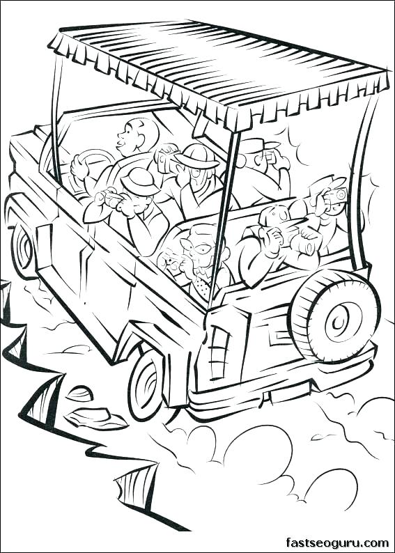 567x794 Safari Coloring Pages