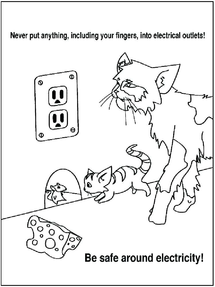 Safety Coloring Pages