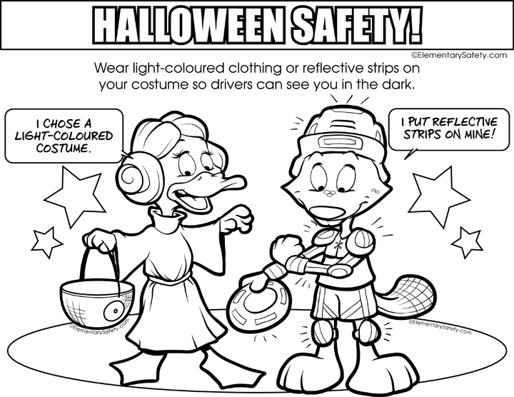 720x556 Halloween Safety Coloring Pages