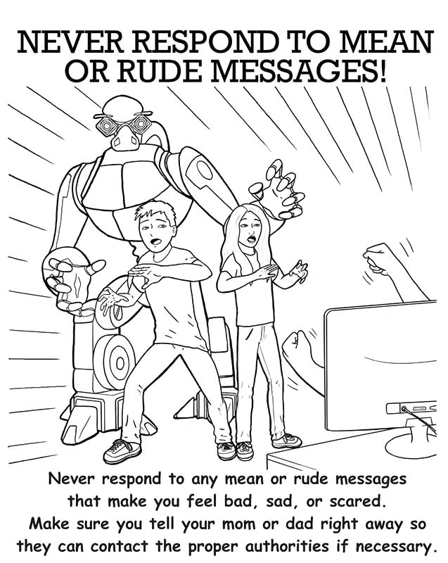 637x800 Or Internet Safety Coloring Pages Sketch Coloring Page Internet