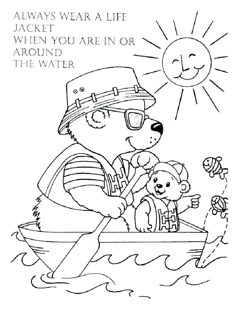 750x1000 Water Safety Coloring Pages Water Safety Coloring Pages Internet