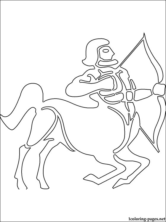 560x750 Sagittarius Coloring Page Coloring Pages