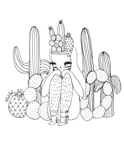 425x500 Saguaro Cactus Coloring Page S Saguaro Cactus Printable Coloring