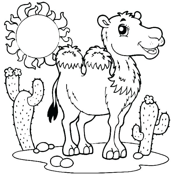 600x627 Desert Coloring Pages Desert Coloring Pages Sahara Desert Coloring