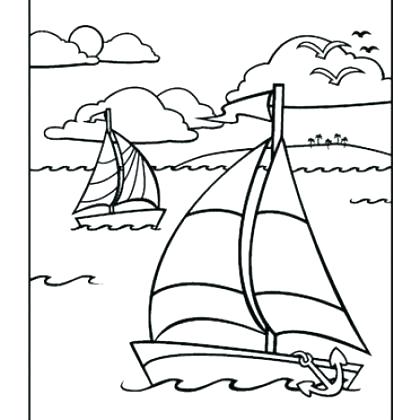 420x420 Boat Pictures To Color Boat Color By Number Page Free Boat