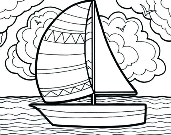 600x474 Sailboat Pictures To Color Boat Coloring Page Sailboat Coloring