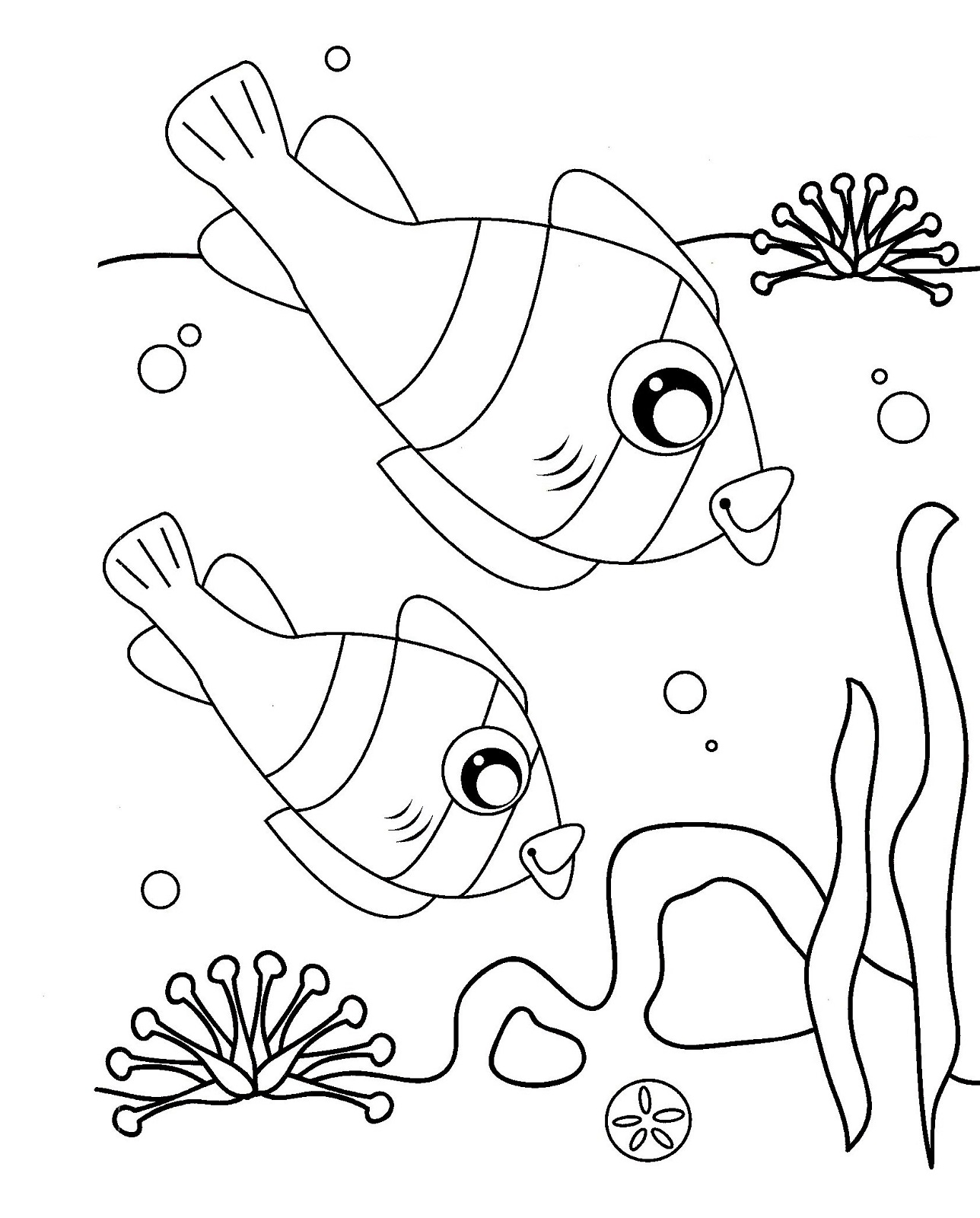 1288x1600 Color Pages Of Fish Kiddo Shelter