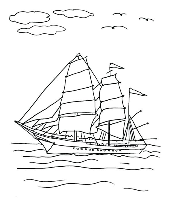 600x711 Fishing Boat Coloring Pages For Kids Used Fishing Boat On Coloring