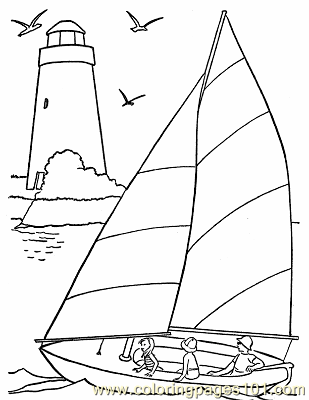 309x400 Free Printable Coloring Image 001 Sail Boat Coloring Pages