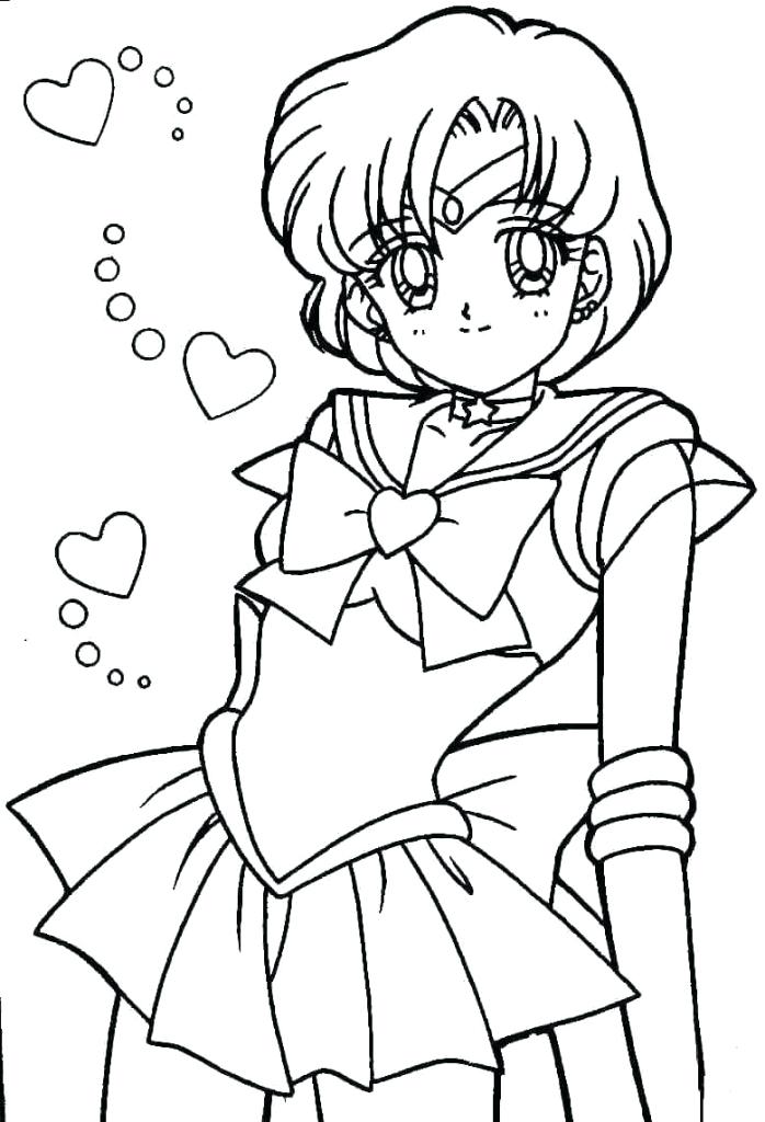 698x1024 Sailor Mercury Colouring Pages Free Printable Moon Coloring