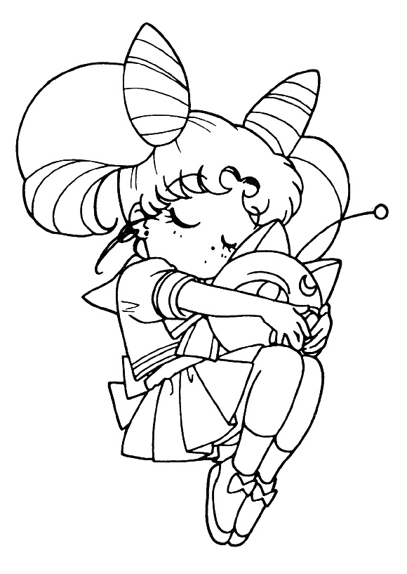 580x817 Tsuki Matsuri The Sailormoon Coloring Book Archive