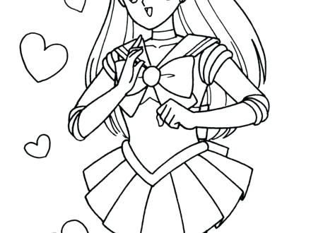 440x330 Sailor Mars Coloring Pages Sailor Moon Sailor Moon And Co Sailor
