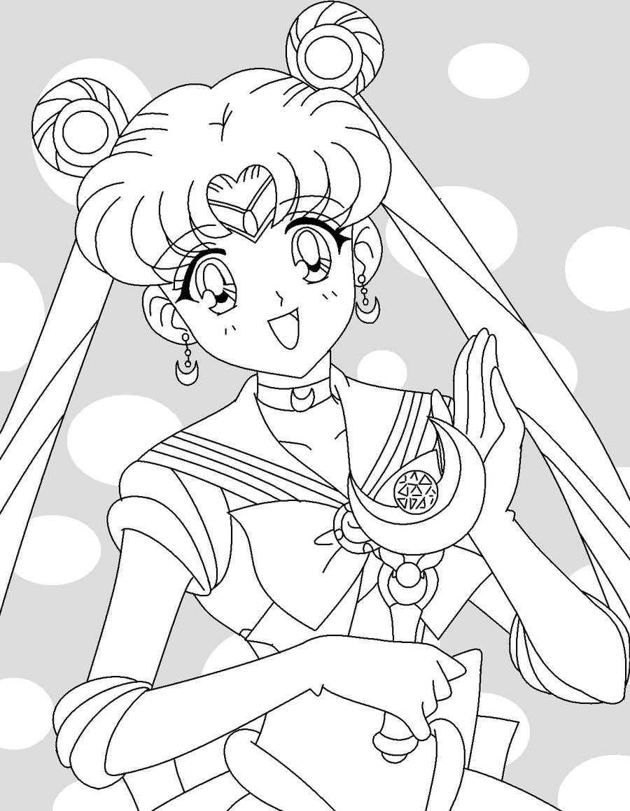 900x1159 Sailor Moon Coloring Page By Kigaru Sama