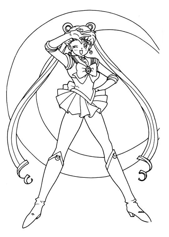 540x756 Sailor Moon Coloring Page Best Sailor Moon Coloring Pages 44
