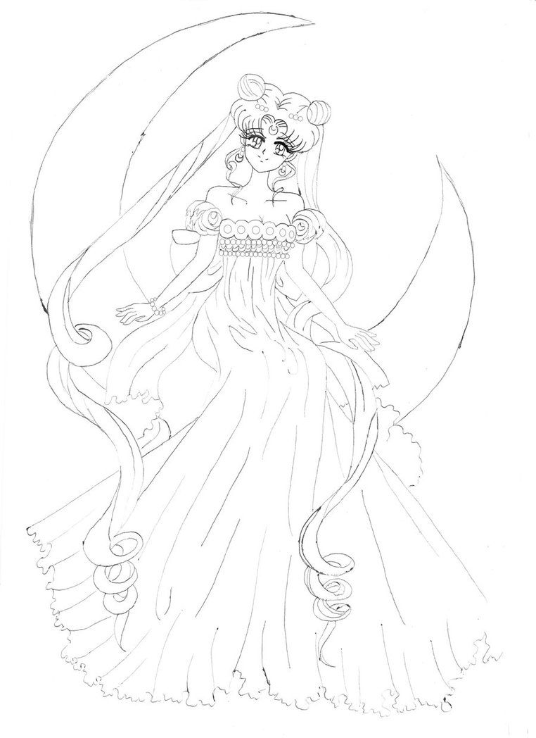 762x1048 Sailor Moon Princess Serenity By Irinaselena