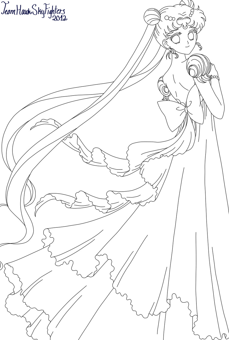900x1338 3 139 Sailor Moon Princess Coloring Pages