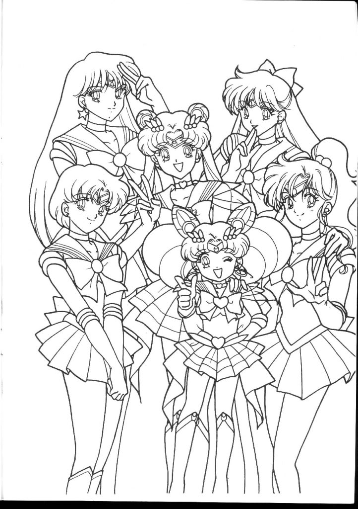 722x1024 Coloring Page For Sailor Moon