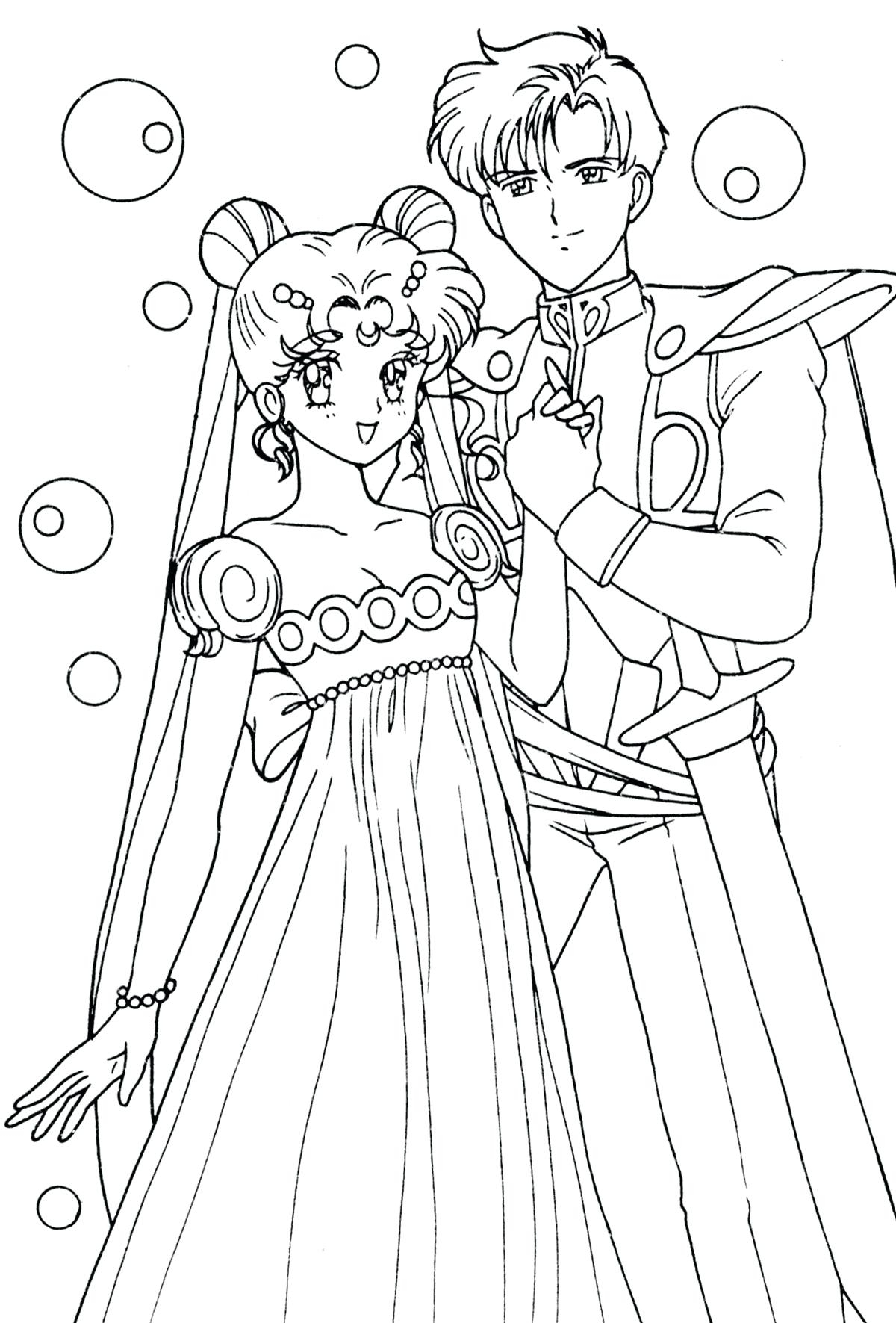 1200x1771 Sailor Moon Princess Serenity Coloring Pages Printable