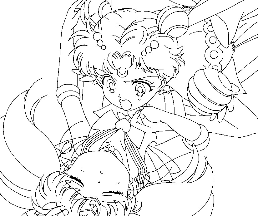 825x692 Splendid Sailor Moon Coloring Pages 2 To Print Printable Usagi