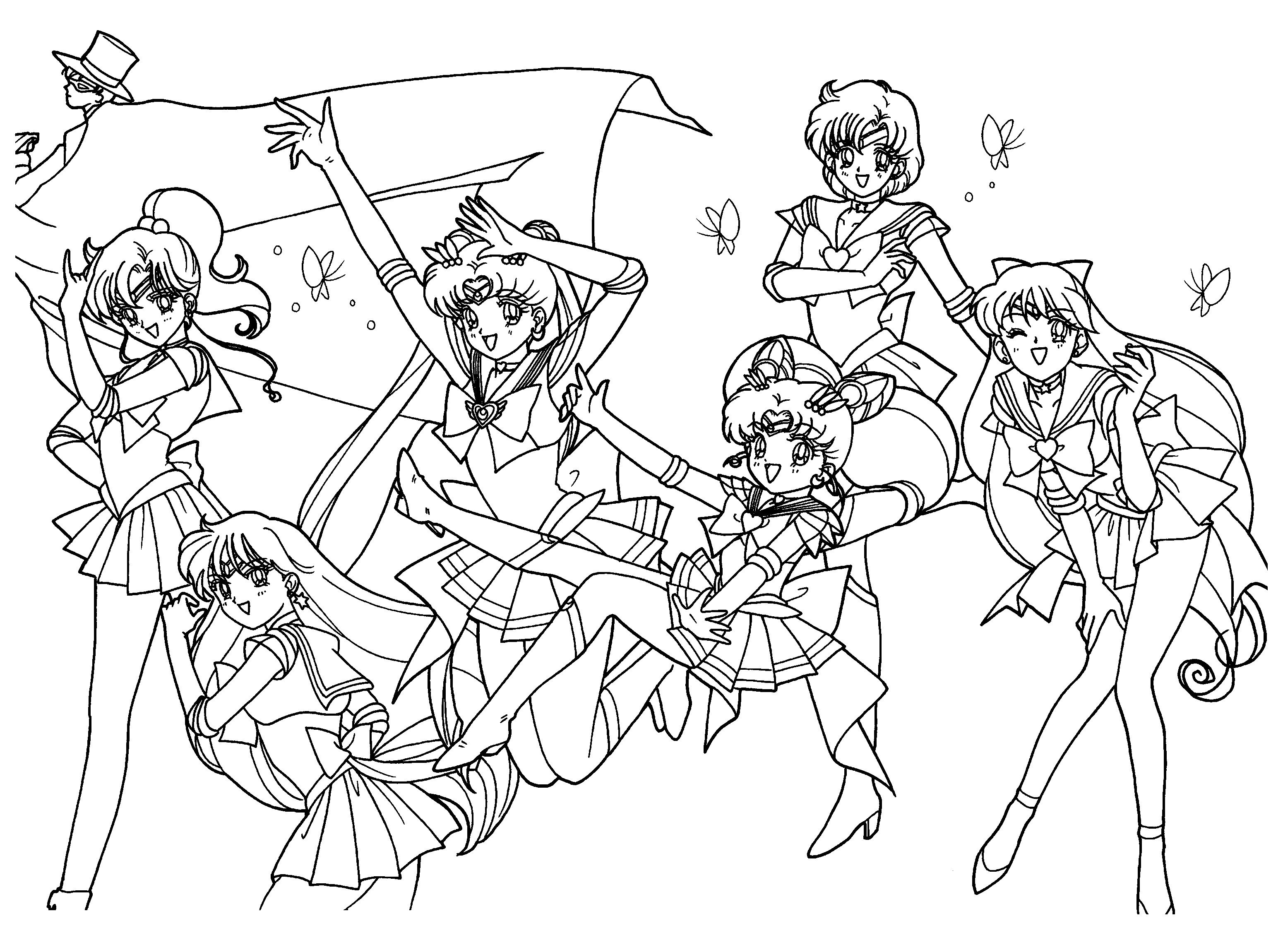 3100x2300 Sailor Moon Coloring Pages To Print 4.jpg Lineart