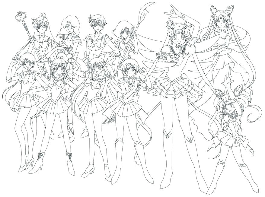 878x653 Sailor Moon Coloring Pages Plus Sailor Moon Coloring Pages