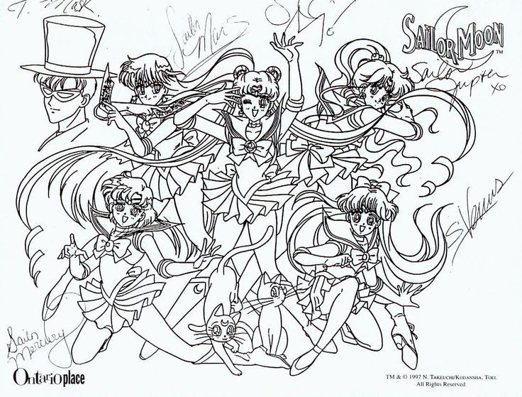 736x559 406 Best Sailor Moon Coloring Sheets Images