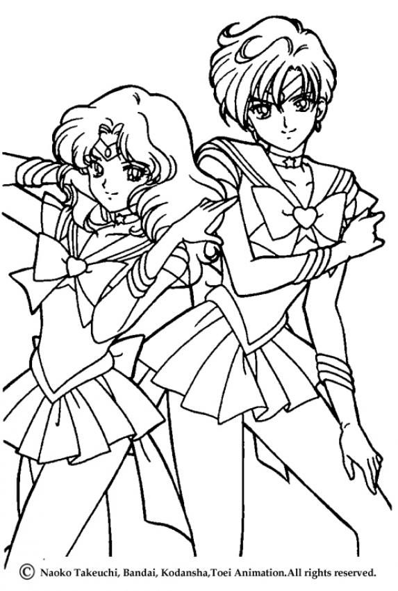 573x850 Beautiful Sailor Moon Warriors Coloring Page For Kids Of All Ages