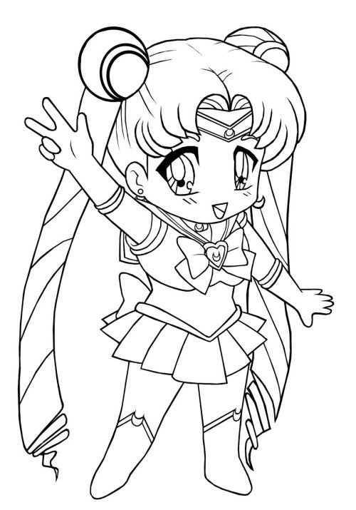 500x715 Chibi Sailor Moon Coloring Pages Sailor Moon Coloring Pages