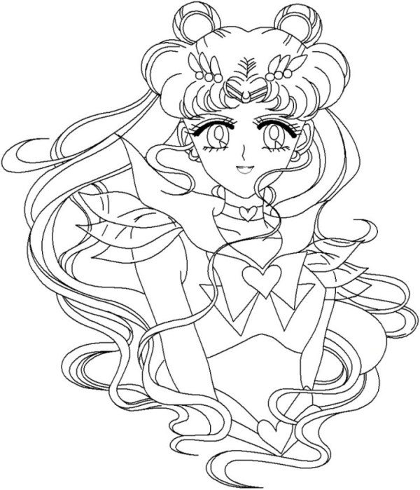 600x699 Beautiful Sailormoon Coloring Pages Cute Pages