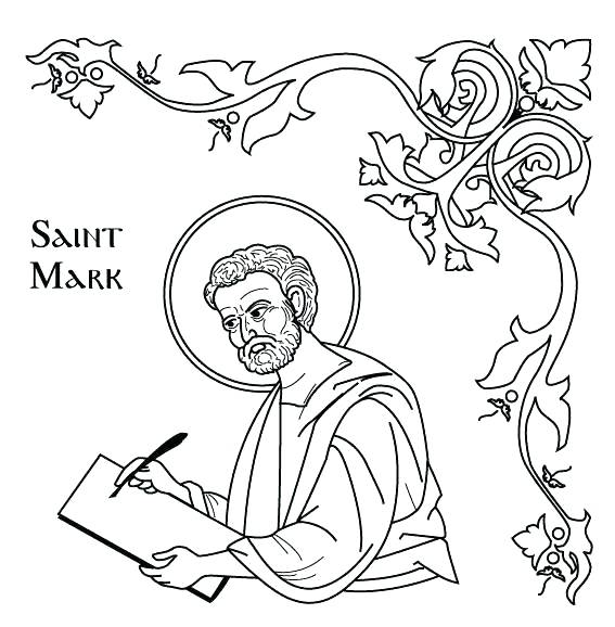 567x578 Saint Coloring Page All Saints Day Coloring Pages Catholic